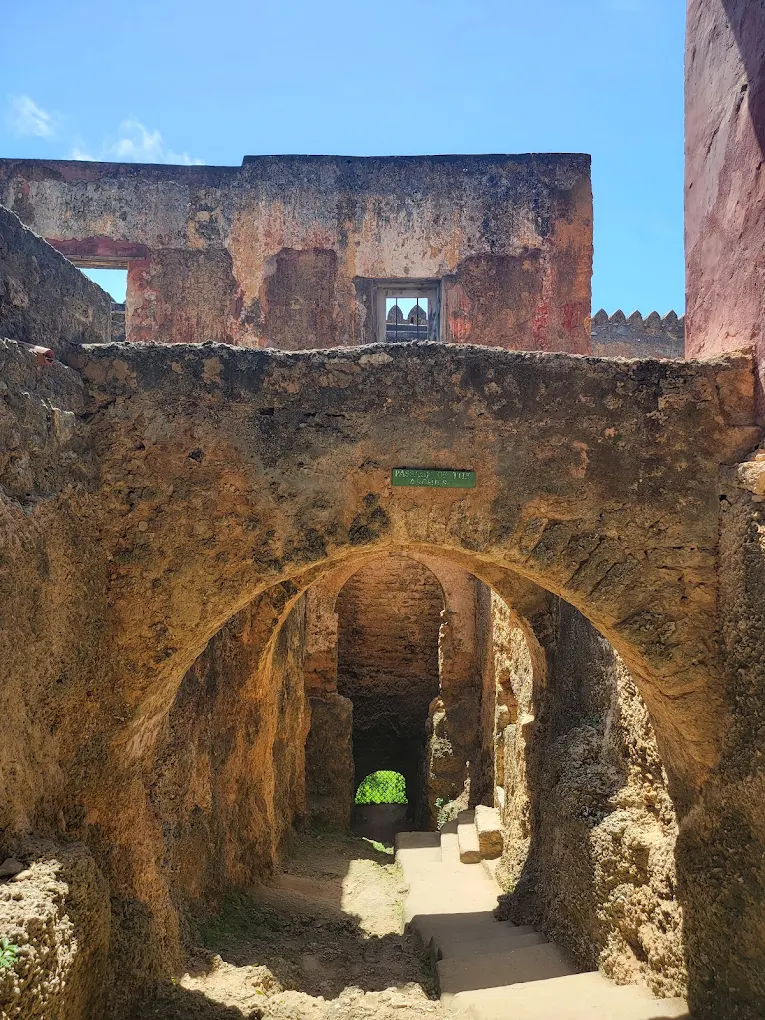 16th-century Portuguese military architecture at Fort Jesus, Kenya's most famous historical coastal fortification.