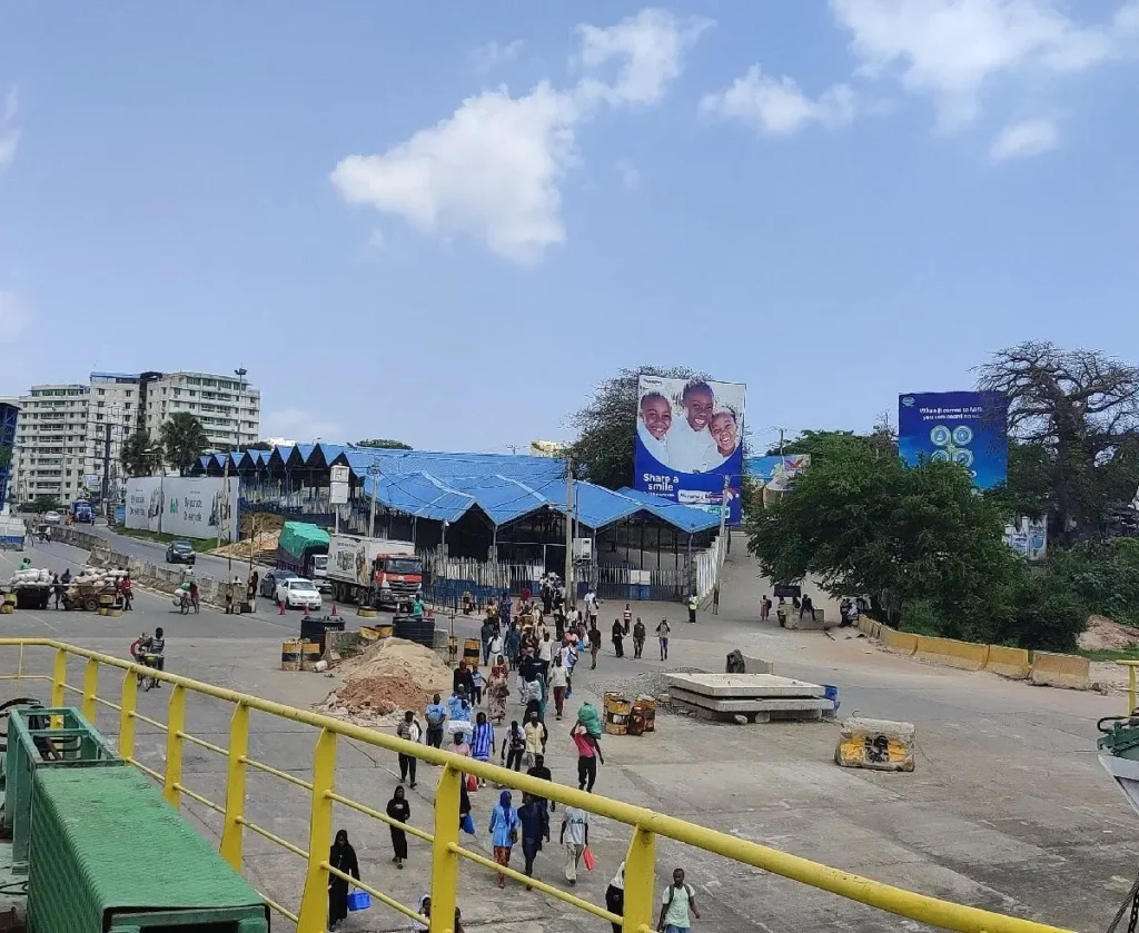 Detailed Google Map showing Likoni Ferry directions and exact terminal locations on Mombasa Island and Likoni mainland