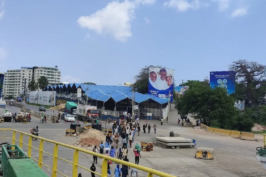 Detailed Google Map showing Likoni Ferry directions and exact terminal locations on Mombasa Island and Likoni mainland