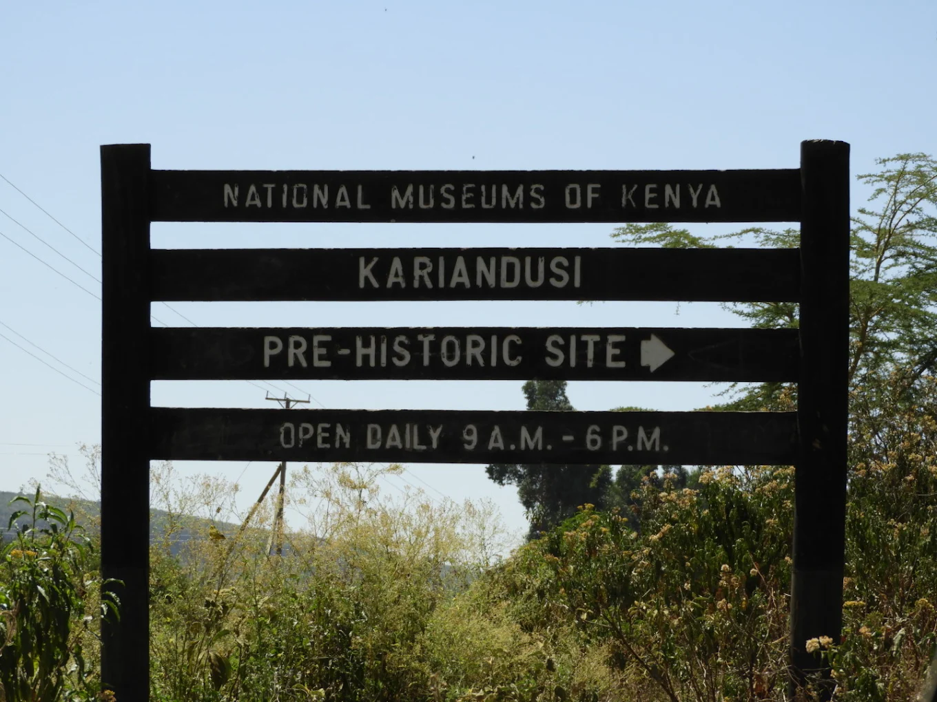 Kariandusi Museum archaeological site near Lake Elementaita in Nakuru County Kenya