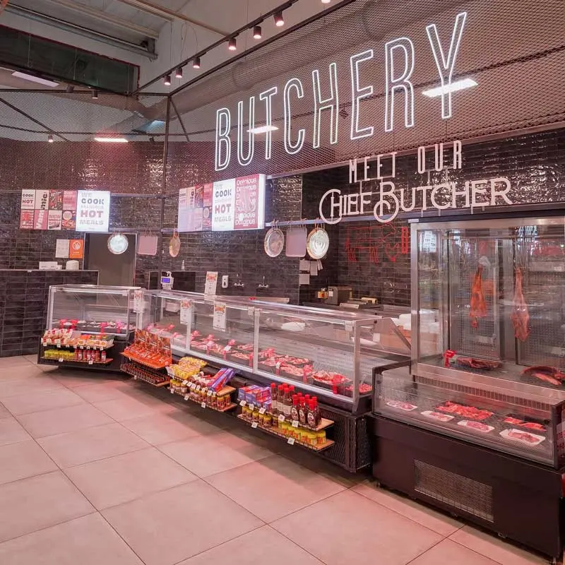 High-quality meat cuts and service at the Naivas Mwembe Tayari butchery.