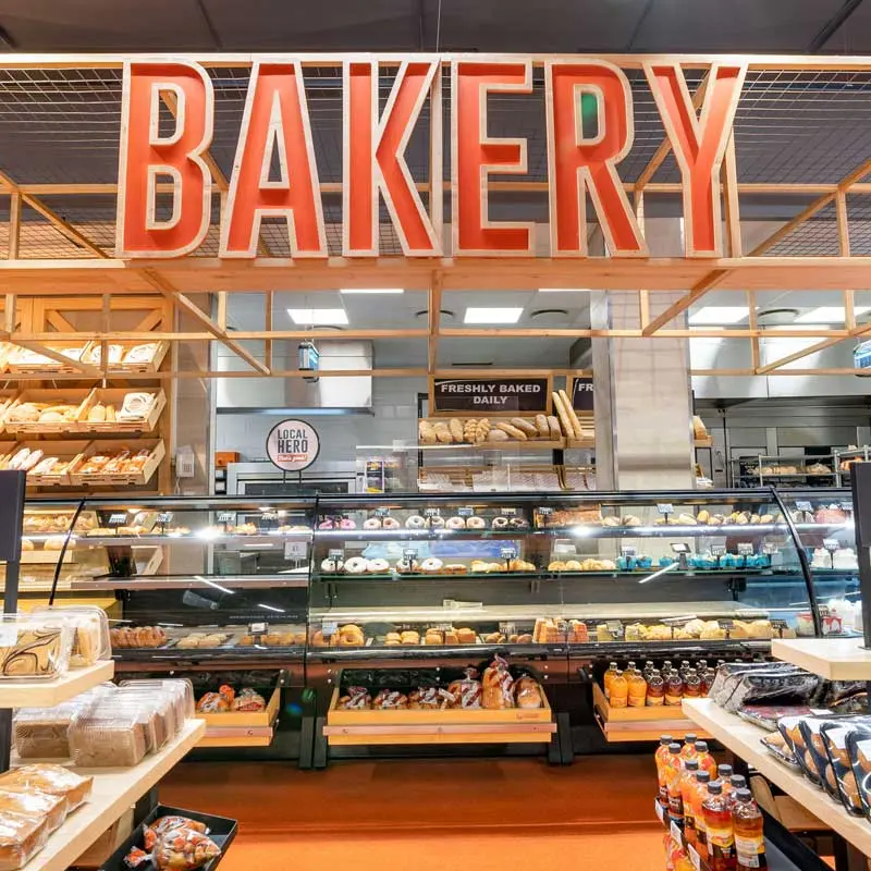 Freshly baked breads and pastries at the Naivas Mwembe Tayari bakery department.